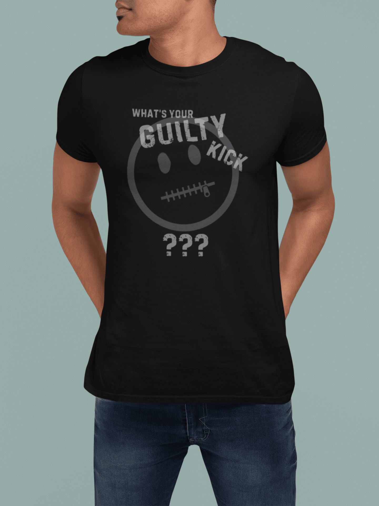 Guilty Kick "Confess" Satirical Graphic T-Shirt - The Branded Confession Tee - Guilty Kick Apparel