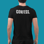 Guilty Kick "Confess" Satirical Graphic T-Shirt - The Branded Confession Tee - Guilty Kick Apparel