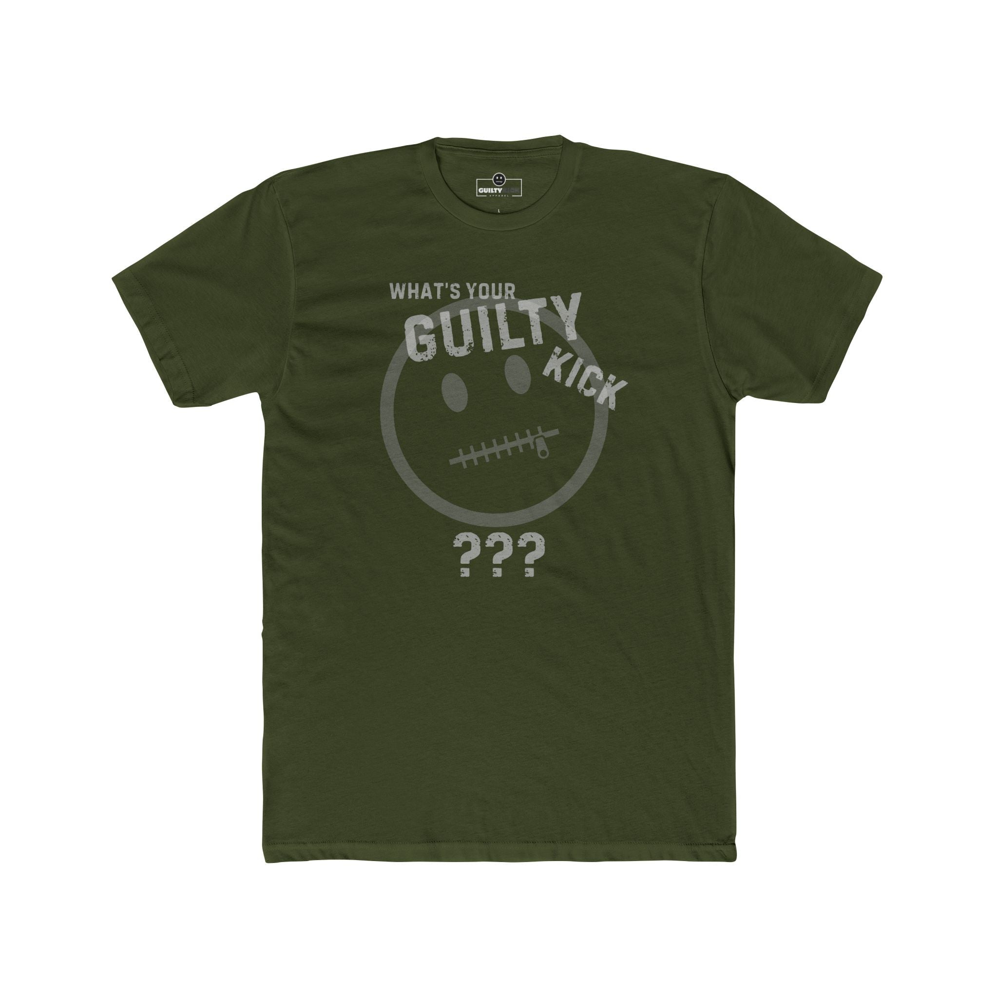 Guilty Kick "Confess" Satirical Graphic T-Shirt - The Branded Confession Tee - Guilty Kick Apparel