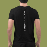 Guilty Kick "Spine Print" Satirical Graphic T-Shirt - The vertical spine Branded Tee 3 - Guilty Kick Apparel