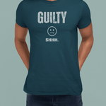 Guilty Shhh Zipper Face T-Shirt Funny Anti Social Satire Graphic Tee - Guilty Kick Apparel