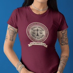 Guilty Until Proven Not Buoyant T-Shirt | Vintage Salem Witch Trials Parody Graphic Tee, Funny Puritan Compliance Scale Halloween Shirt - Guilty Kick Apparel