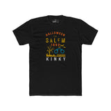 Halloween in Salem 1692 Kinky T-Shirt | Sarcastic Witch Trials Shackles Graphic Tee, Funny Dark Humor Puritan Halloween Shirt - Guilty Kick Apparel