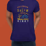 Halloween in Salem 1692 Kinky T-Shirt | Sarcastic Witch Trials Shackles Graphic Tee, Funny Dark Humor Puritan Halloween Shirt - Guilty Kick Apparel