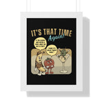 Happy Hour Fruit Facts: The Absurdist Retro Bar Poster - Guilty Kick Apparel