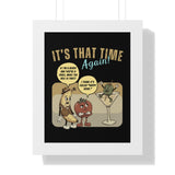 Happy Hour Fruit Facts: The Absurdist Retro Bar Poster - Guilty Kick Apparel
