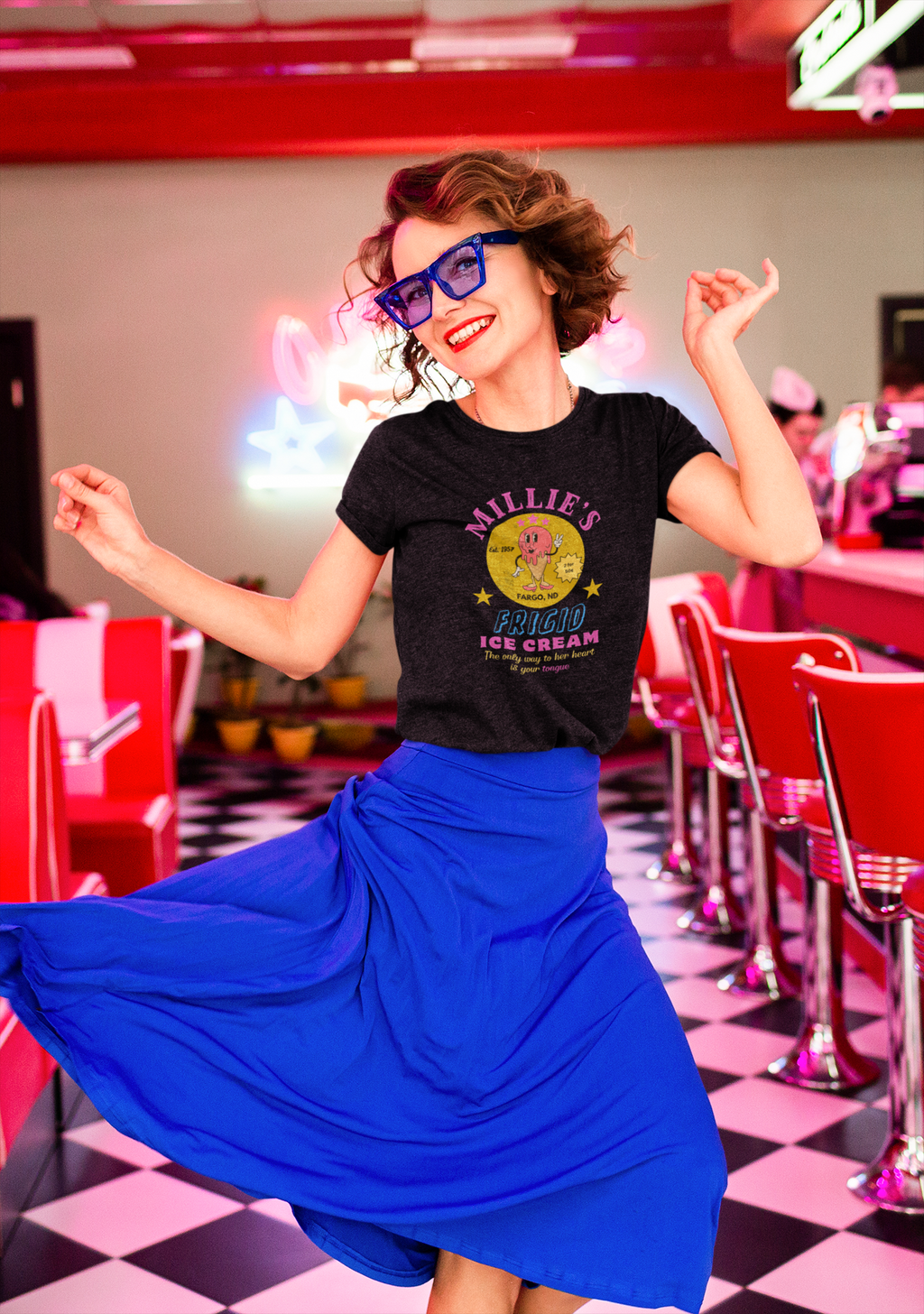 Vintage Millie's Frigid Ice Cream Unisex Tee