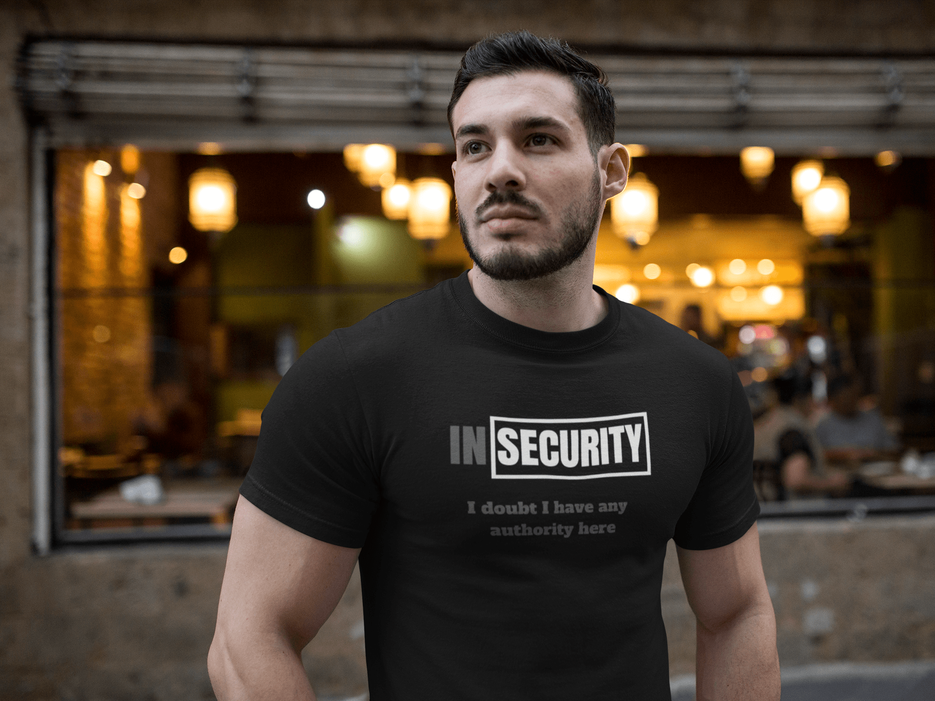 InSecurity Unisex Crew Tee for insecure security guard - Guilty Kick Apparel