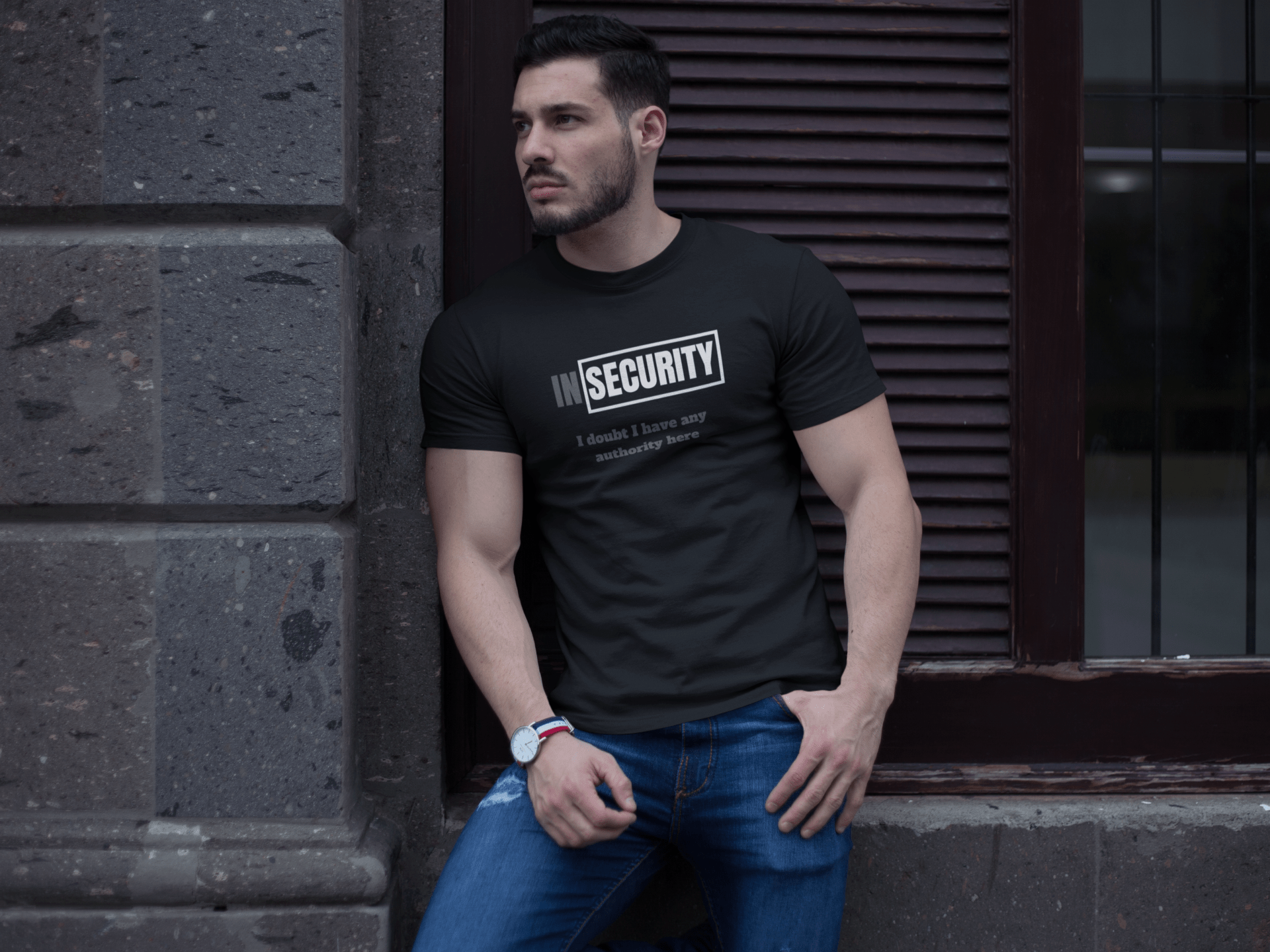 InSecurity Unisex Crew Tee for insecure security guard - Guilty Kick Apparel
