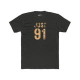 Just 91 Vintage Graphic T-Shirt Funny 1991 Birth Year Retro Tee - Guilty Kick Apparel