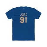 Just 91 Vintage Graphic T-Shirt Funny 1991 Birth Year Retro Tee - Guilty Kick Apparel