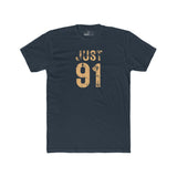 Just 91 Vintage Graphic T-Shirt Funny 1991 Birth Year Retro Tee - Guilty Kick Apparel