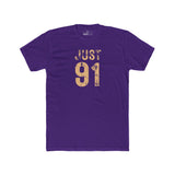 Just 91 Vintage Graphic T-Shirt Funny 1991 Birth Year Retro Tee - Guilty Kick Apparel