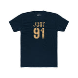 Just 91 Vintage Graphic T-Shirt Funny 1991 Birth Year Retro Tee - Guilty Kick Apparel