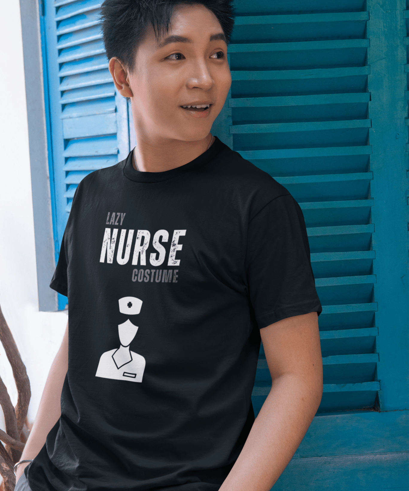 Lazy Nurse Halloween Tee - Guilty Kick Apparel