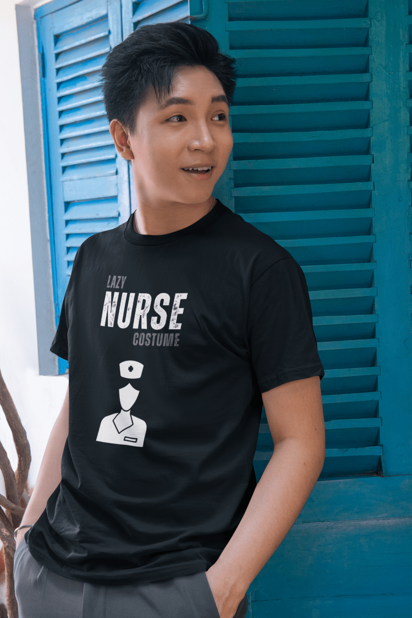 Lazy Nurse Halloween Tee - Guilty Kick Apparel