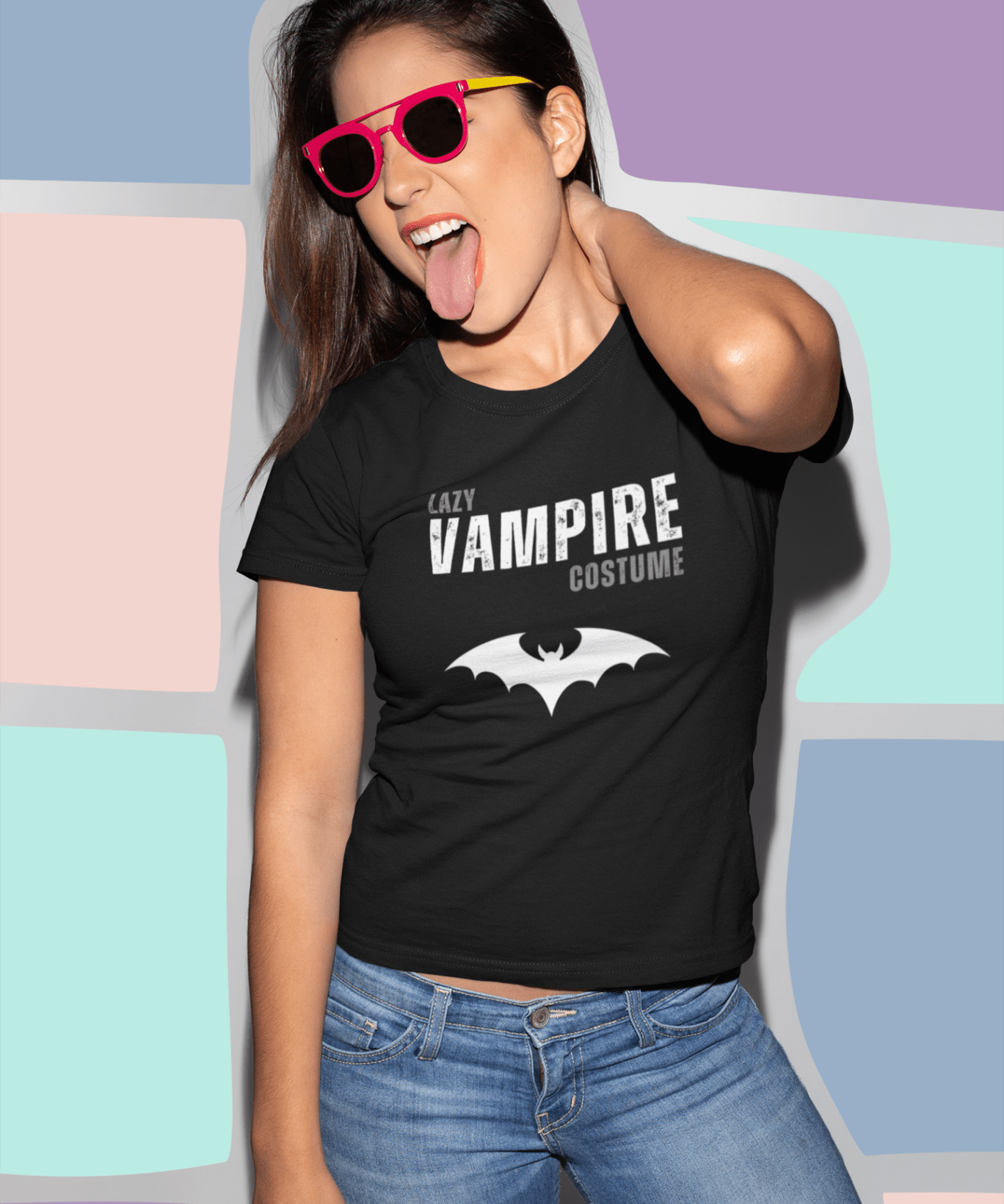 Lazy Vampire Costume Tee - Guilty Kick Apparel