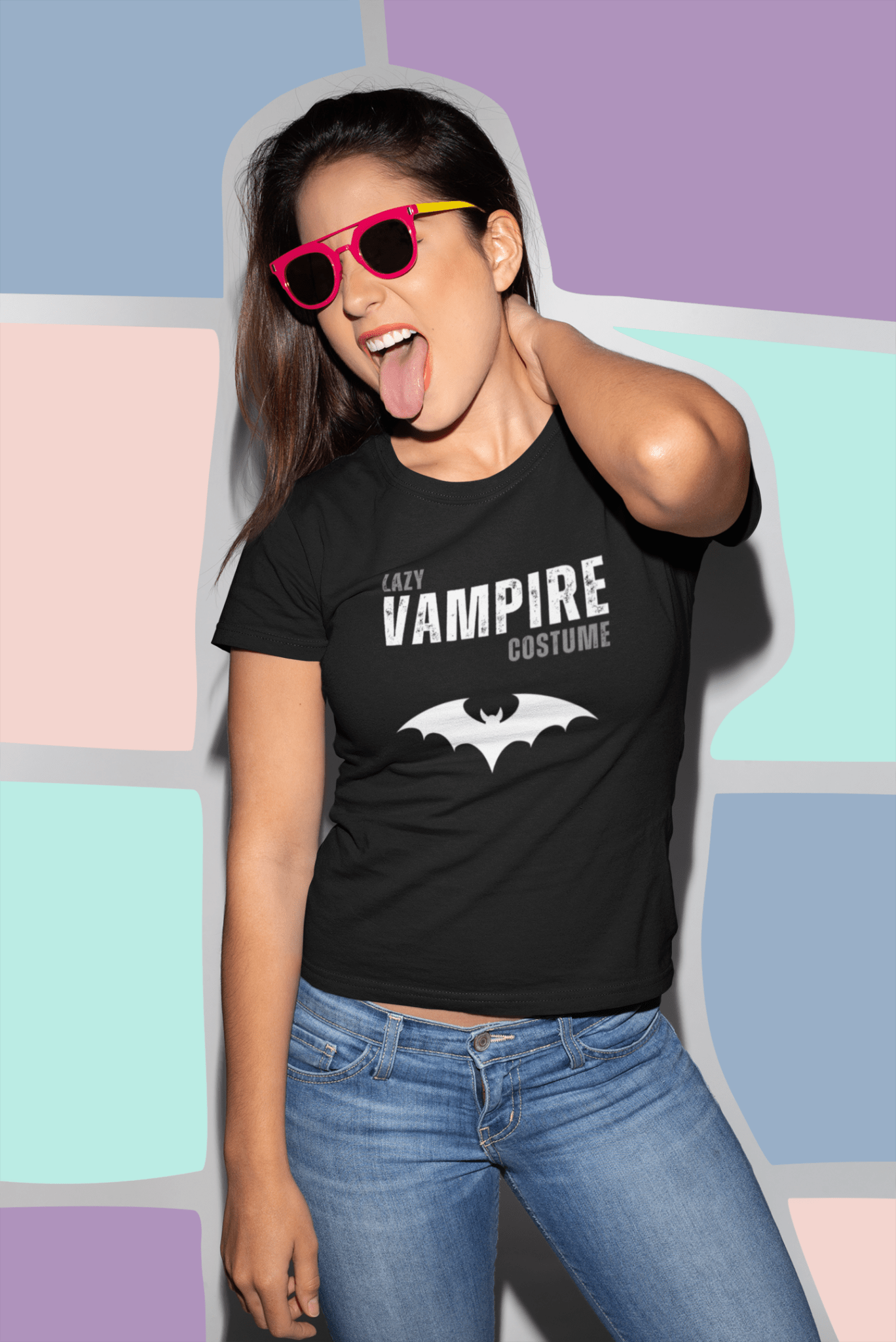 Lazy Vampire Costume Tee - Guilty Kick Apparel
