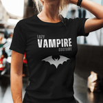 Lazy Vampire Costume Tee - Guilty Kick Apparel