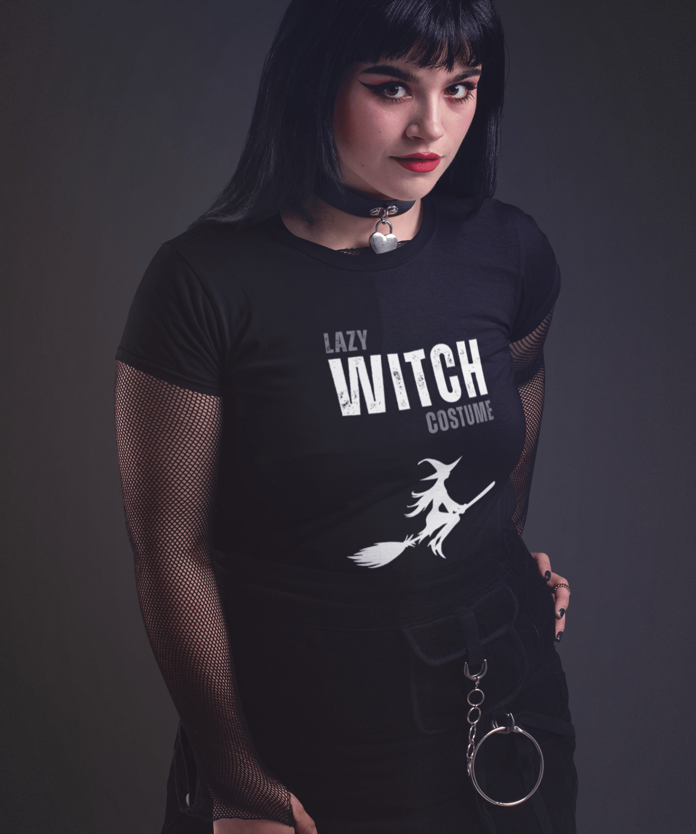 Lazy Witch Tee - Unisex Tri - Blend Crew - Guilty Kick Apparel