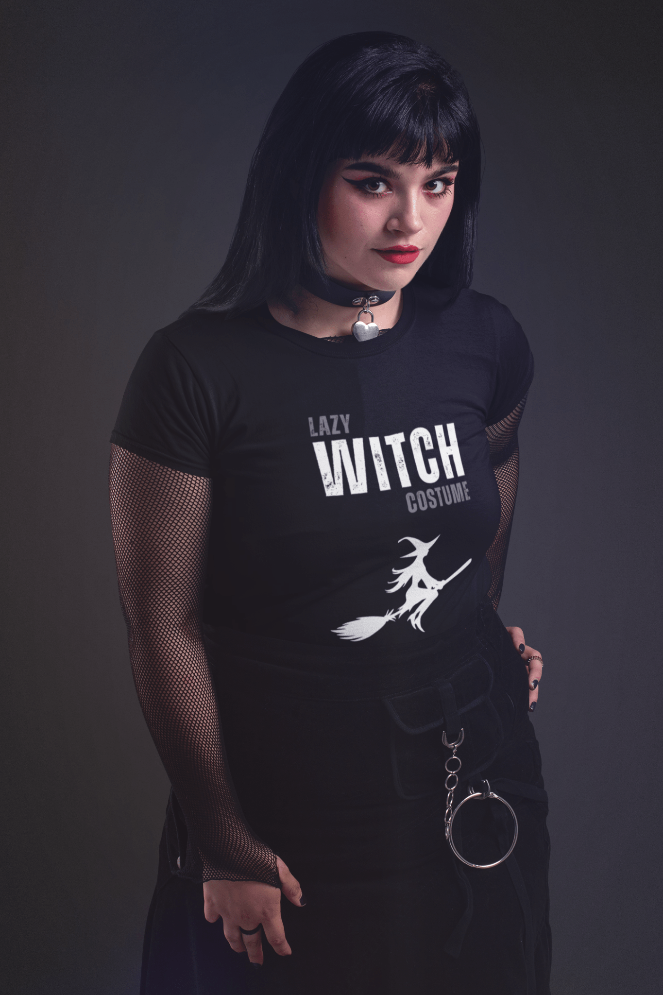 Lazy Witch Tee - Unisex Tri - Blend Crew - Guilty Kick Apparel
