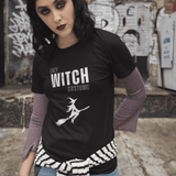 Lazy Witch Tee - Unisex Tri - Blend Crew - Guilty Kick Apparel