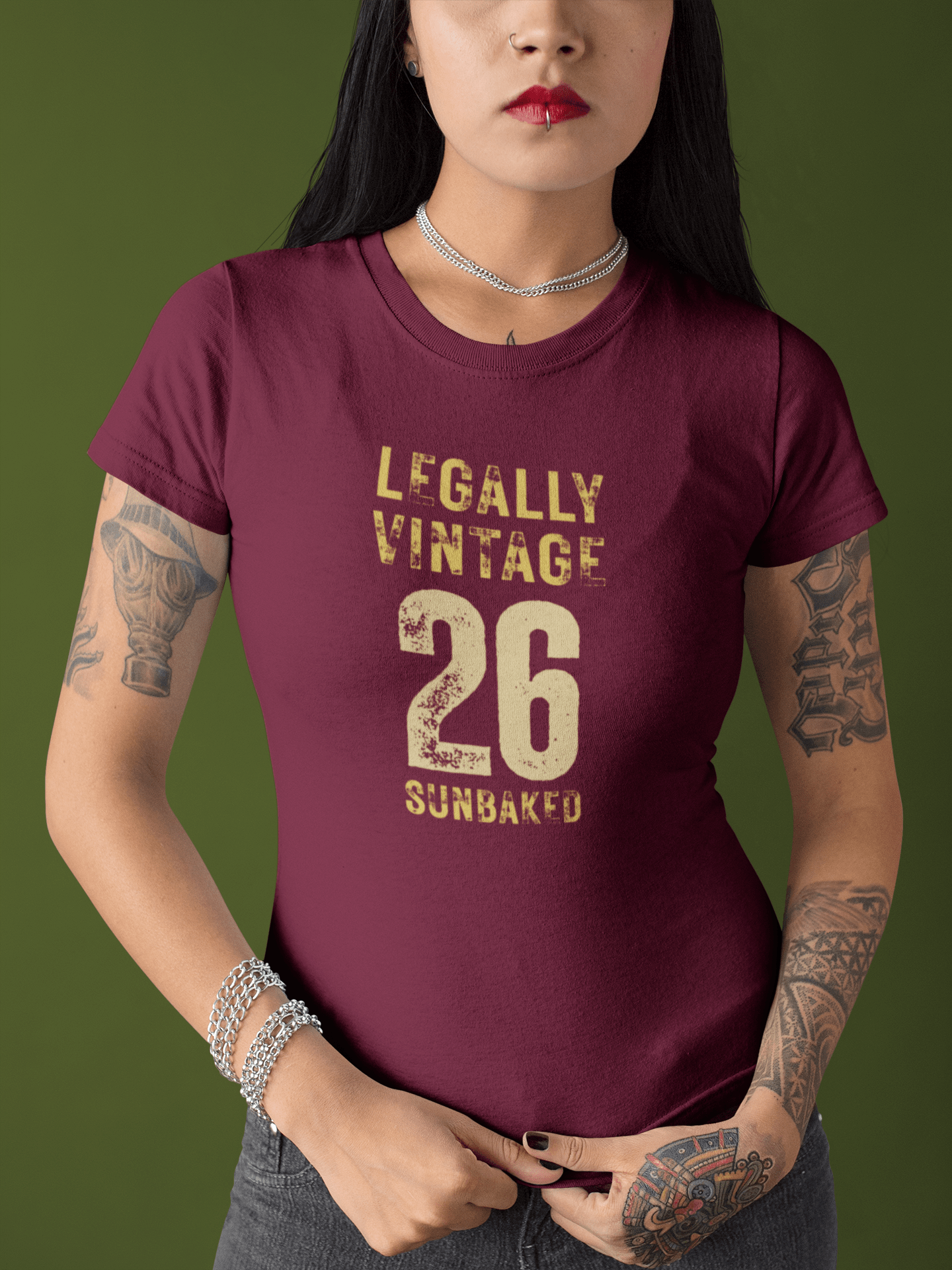 Legally Vintage 26 T-Shirt Funny current yet retro tee - Guilty Kick Apparel