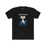 Loud Luxury Minimalist Cat T-Shirt, Mid - Century Modern Geometric Graphic Tee - Guilty Kick Apparel