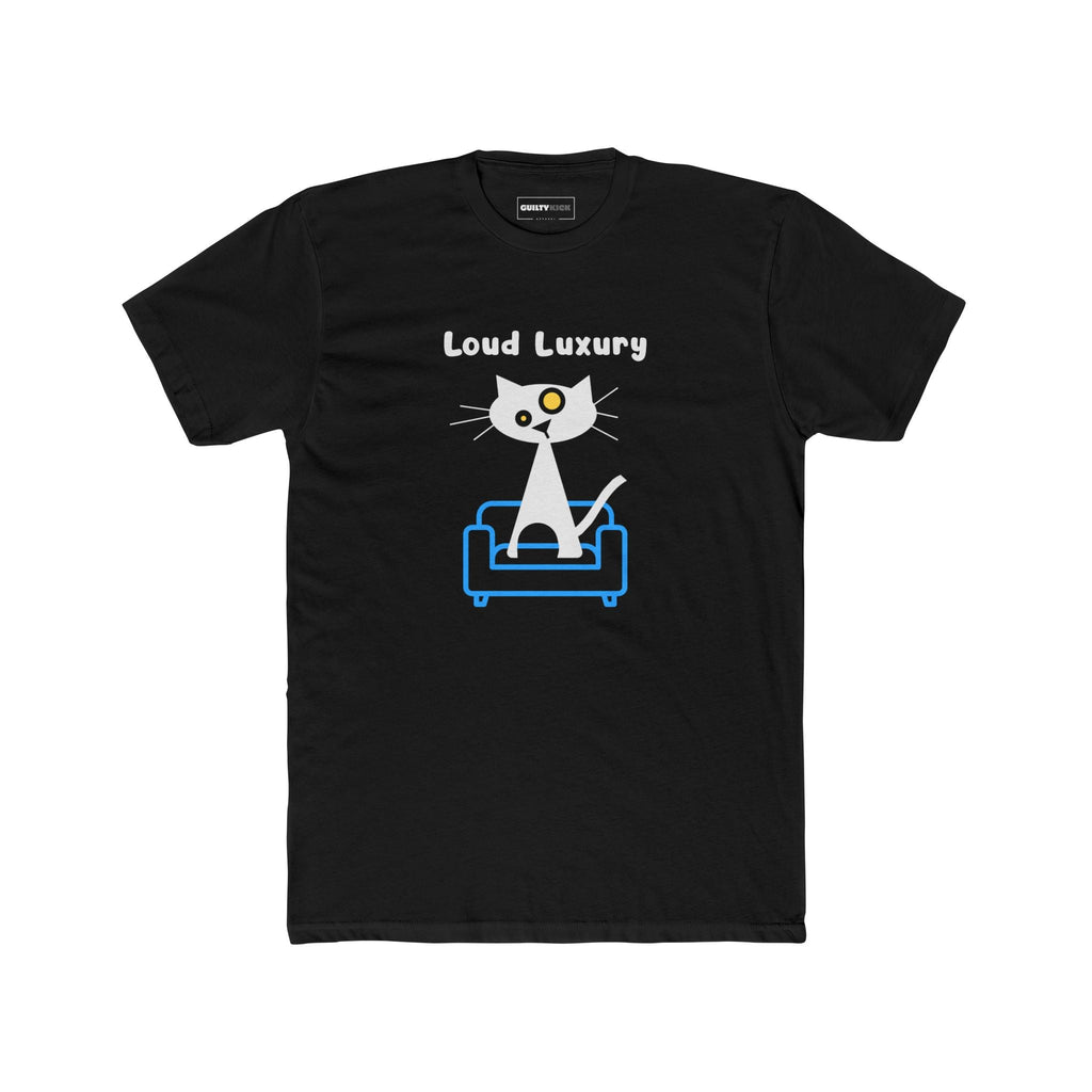 Loud Luxury Minimalist Cat T-Shirt, Mid - Century Modern Geometric Graphic Tee - Guilty Kick Apparel