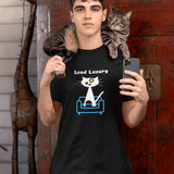 Loud Luxury Minimalist Cat T-Shirt, Mid - Century Modern Geometric Graphic Tee - Guilty Kick Apparel