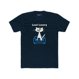 Loud Luxury Minimalist Cat T-Shirt, Mid - Century Modern Geometric Graphic Tee - Guilty Kick Apparel