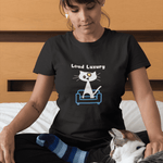 Loud Luxury Minimalist Cat T-Shirt, Mid - Century Modern Geometric Graphic Tee - Guilty Kick Apparel