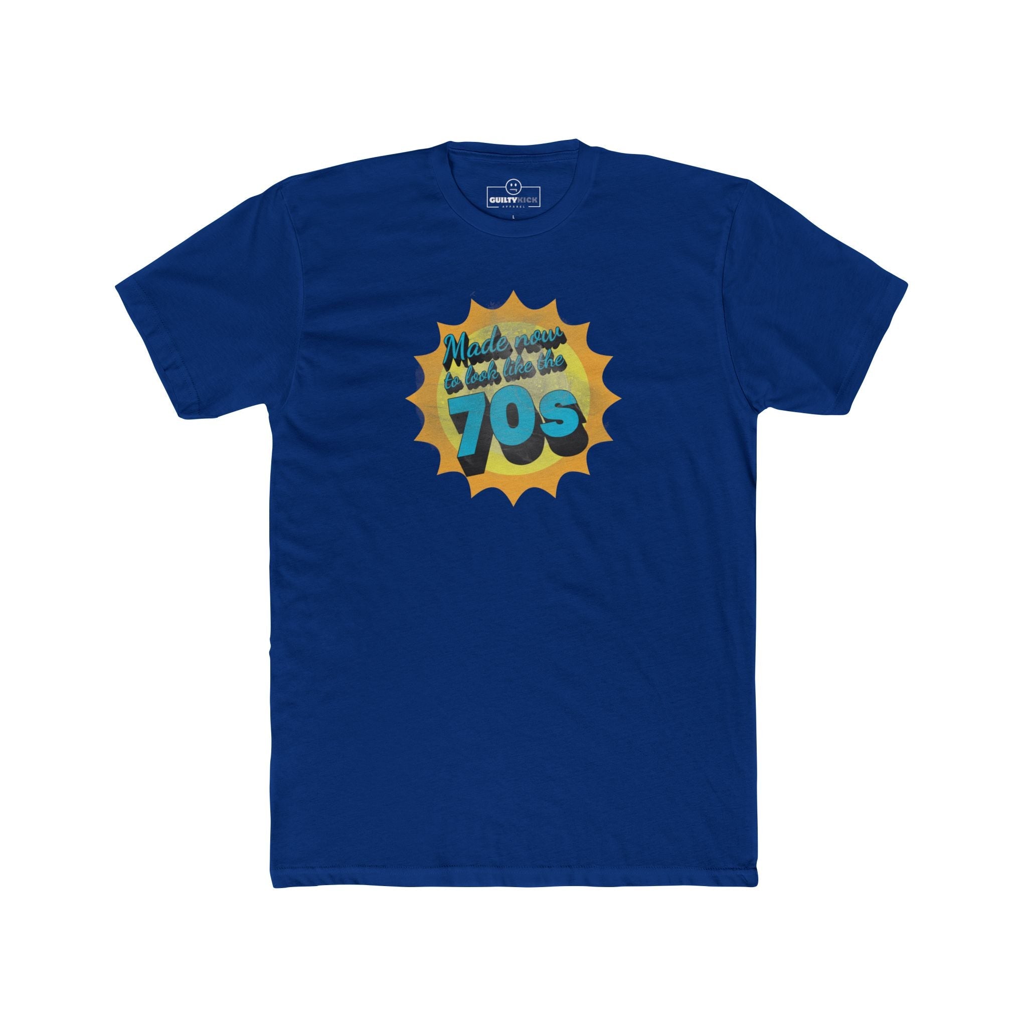 Made Now To Look Like The 70s Vintage T-Shirt | Sunbaked Retro Satirical Graphic Tee - Guilty Kick Apparel