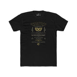 Masquerade Ball Satirical Halloween Graphic Tee, Eyes Wide Squinting Vintage Parody Shirt - Guilty Kick Apparel