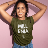 Millennial: Because Millenia L Reasons T-Shirt | Punny Generational Satire Tee - Guilty Kick Apparel