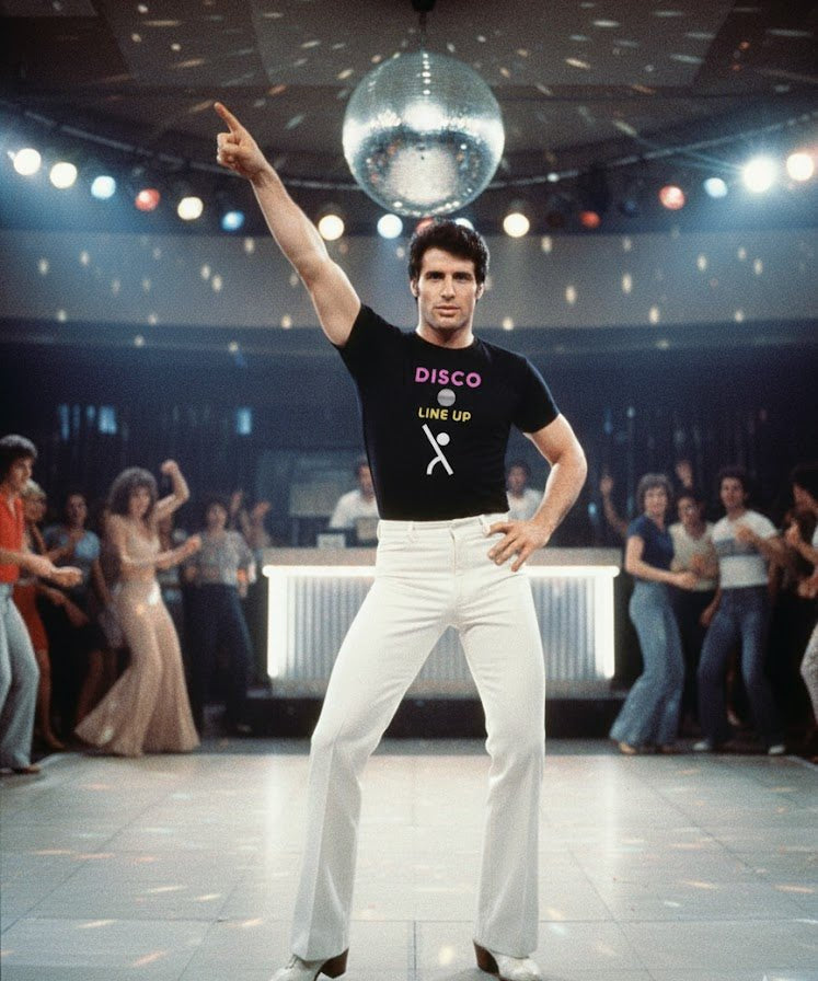 Minimalist Parody Unisex Tee - Saturday Night Fever Shapes - Guilty Kick Apparel
