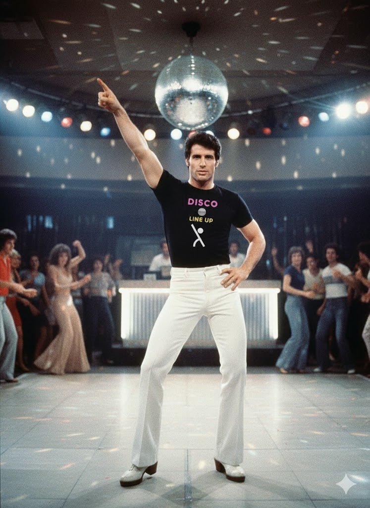 Minimalist Parody Unisex Tee - Saturday Night Fever Shapes - Guilty Kick Apparel