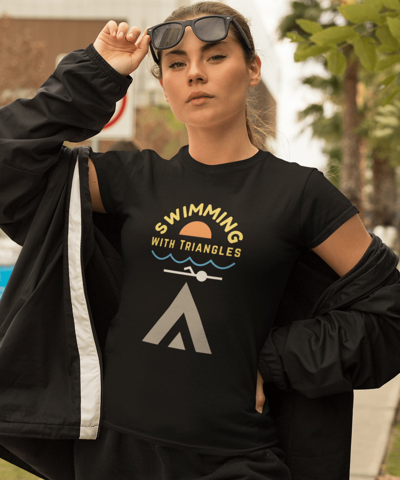 Minimalist Shapes Jaws Movie Parody Tee - Guilty Kick Apparel
