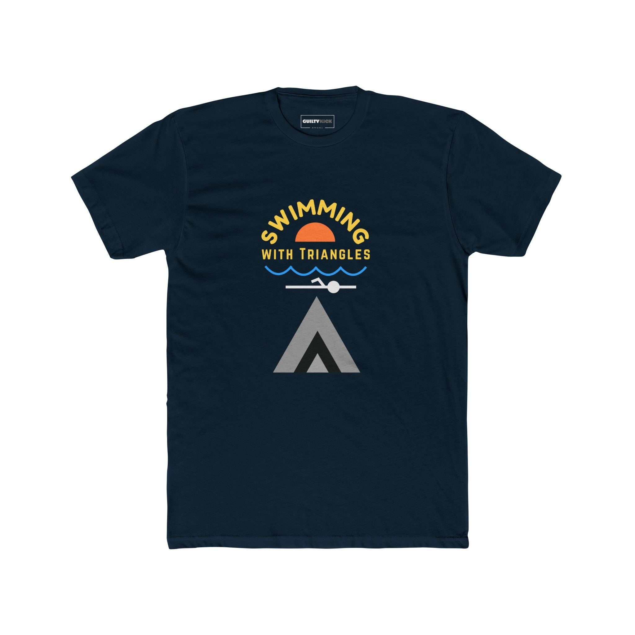 Minimalist Shapes Jaws Movie Parody Tee - Guilty Kick Apparel