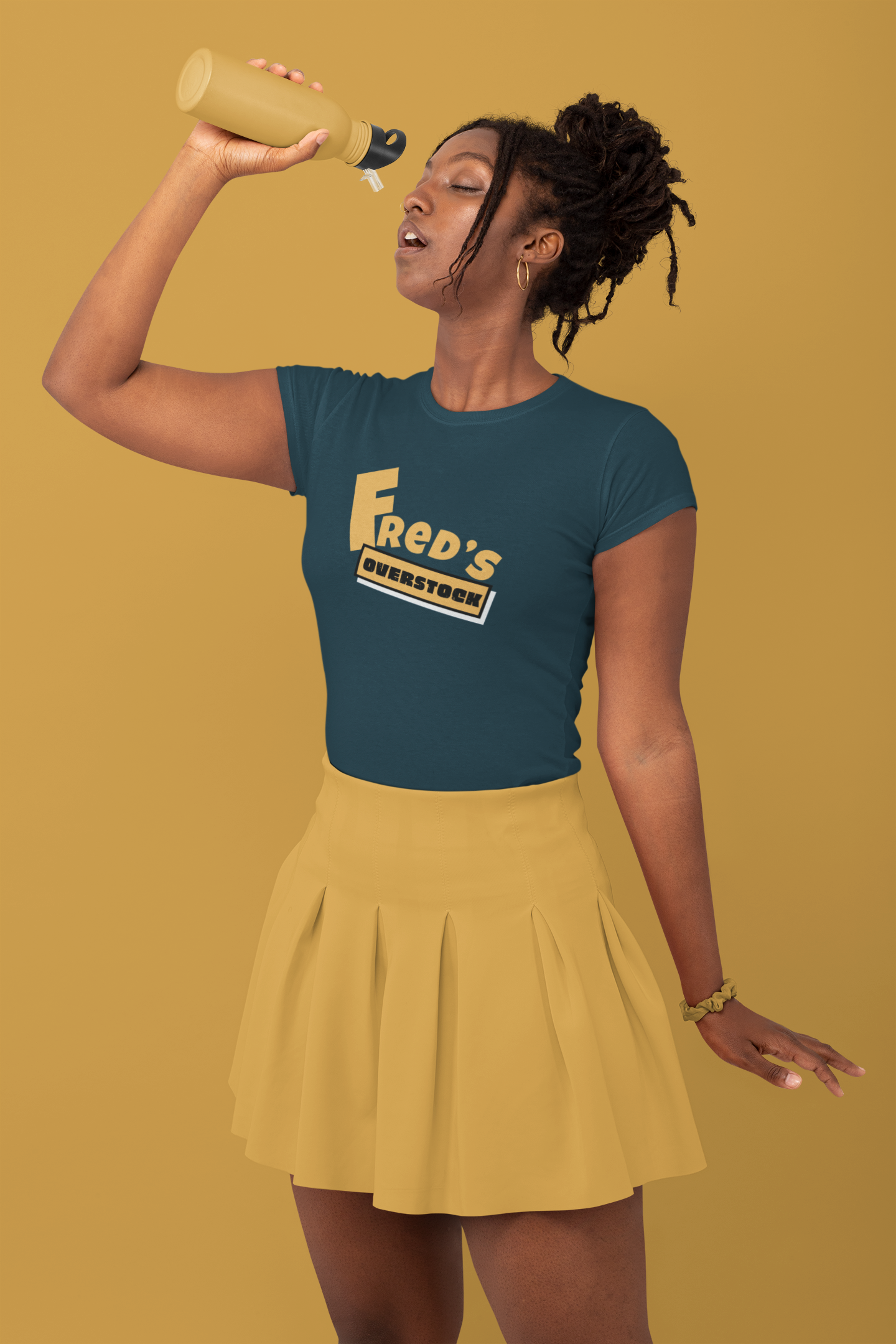 Freds Overstock Vintage Parody Tee 70s Discount Store Aesthetic Retro Graphic Shirt