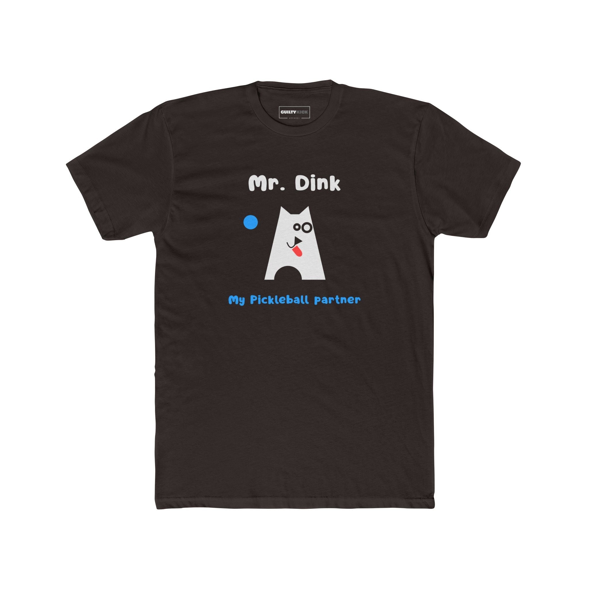Mr. Dink: My Pickleball Partner Minimalist Geometric Dog Sports Humor T-Shirt - Guilty Kick Apparel
