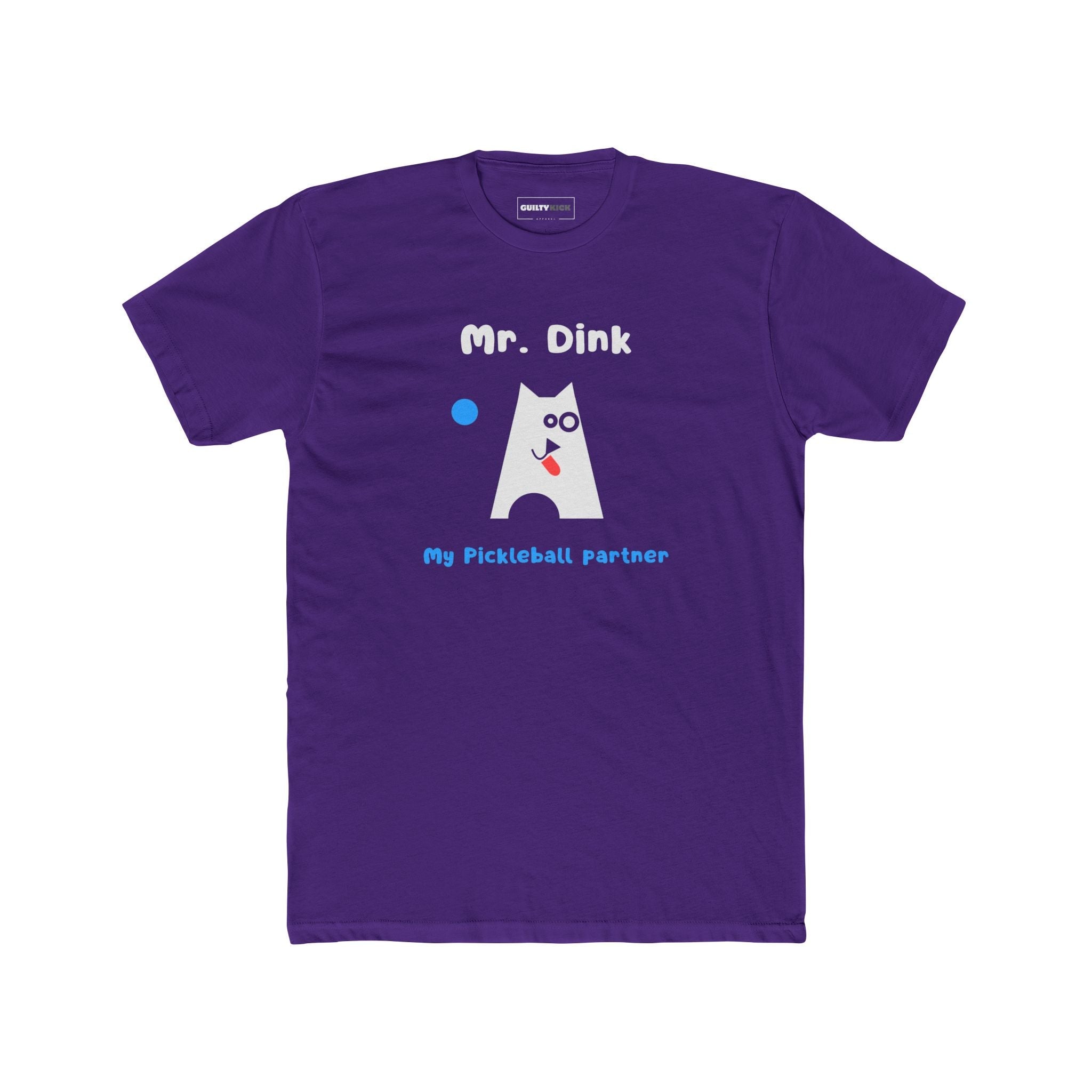 Mr. Dink: My Pickleball Partner Minimalist Geometric Dog Sports Humor T-Shirt - Guilty Kick Apparel
