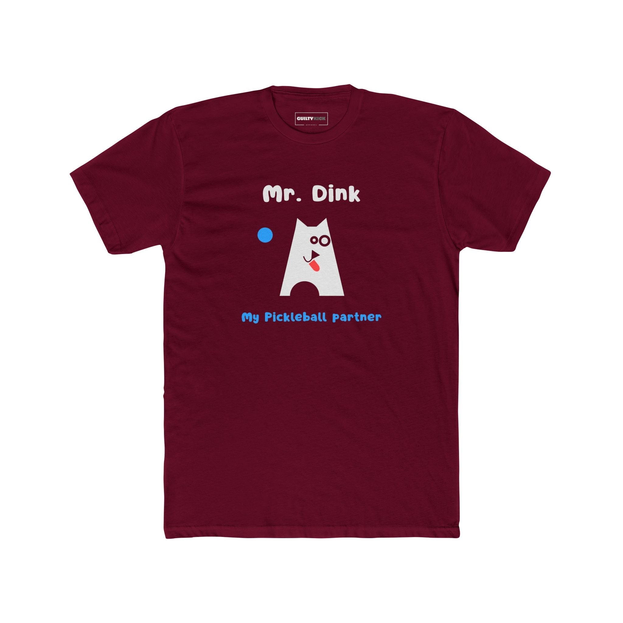 Mr. Dink: My Pickleball Partner Minimalist Geometric Dog Sports Humor T-Shirt - Guilty Kick Apparel