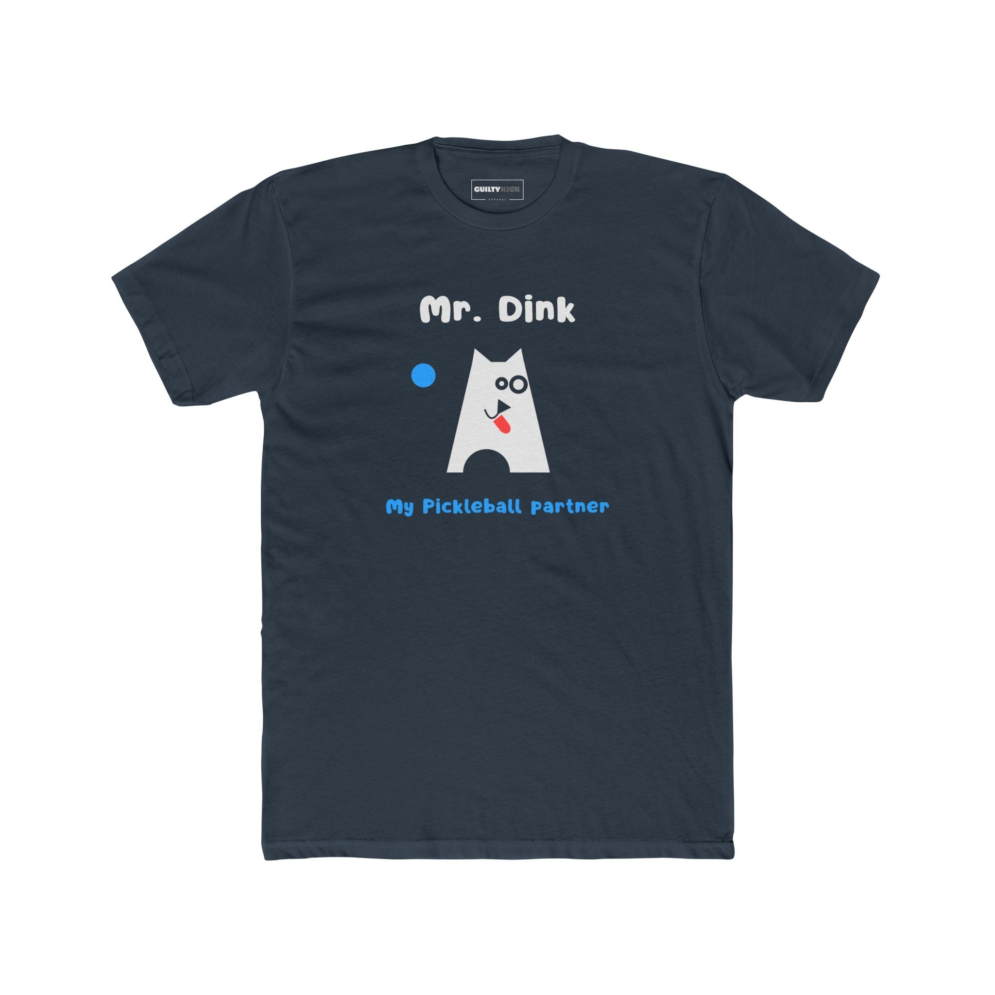 Mr. Dink: My Pickleball Partner Minimalist Geometric Dog Sports Humor T-Shirt - Guilty Kick Apparel