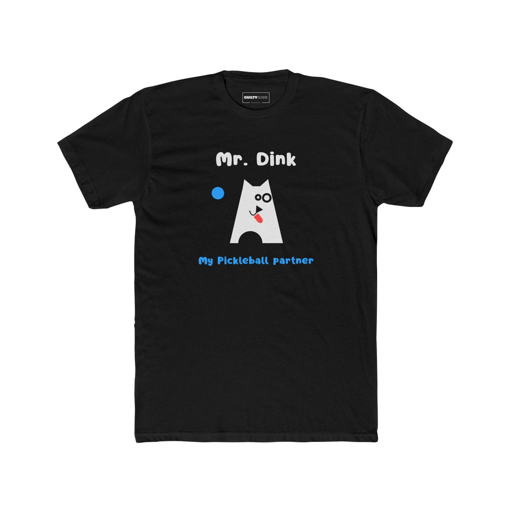 Mr. Dink: My Pickleball Partner Minimalist Geometric Dog Sports Humor T-Shirt - Guilty Kick Apparel