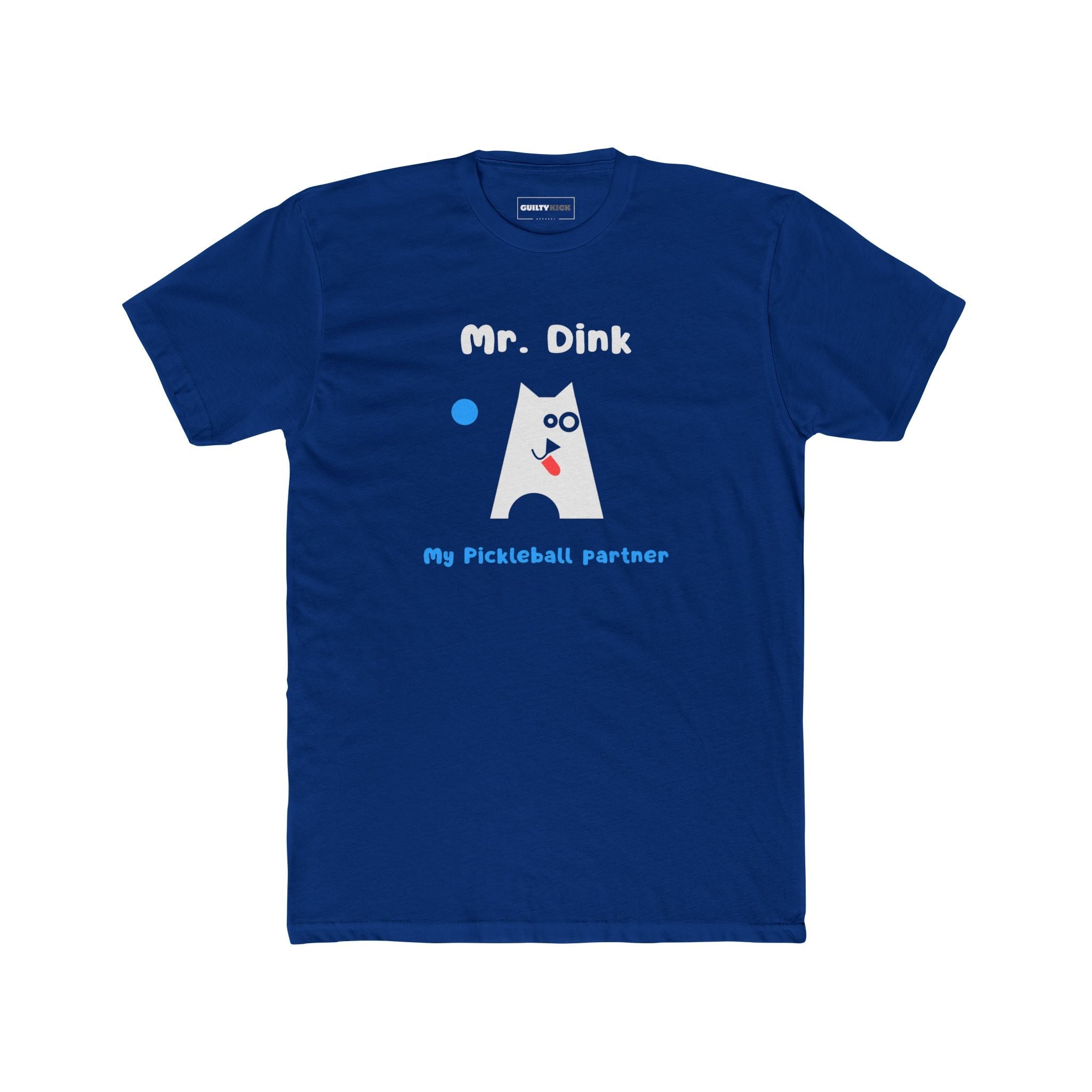 Mr. Dink: My Pickleball Partner Minimalist Geometric Dog Sports Humor T-Shirt - Guilty Kick Apparel