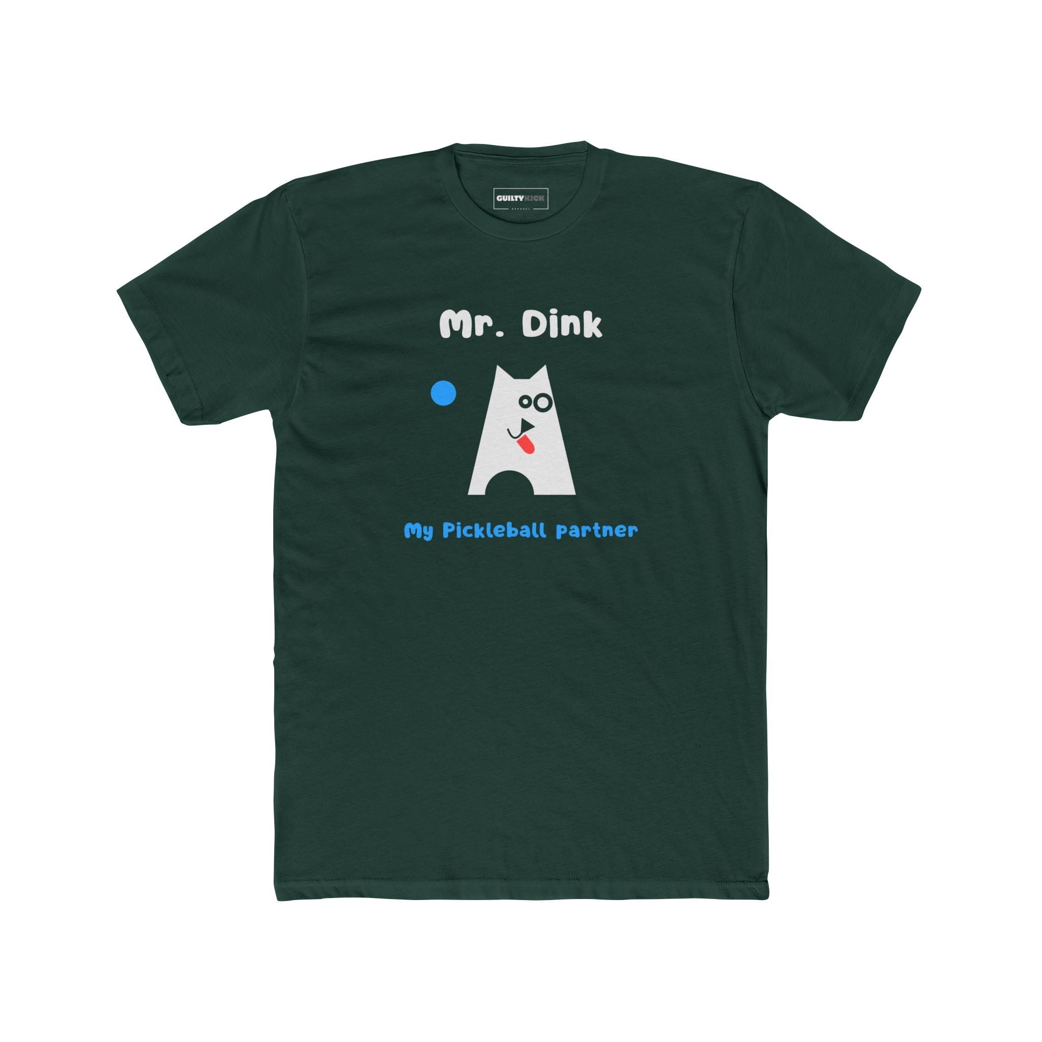 Mr. Dink: My Pickleball Partner Minimalist Geometric Dog Sports Humor T-Shirt - Guilty Kick Apparel