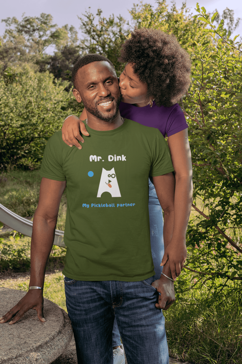 Mr. Dink: My Pickleball Partner Minimalist Geometric Dog Sports Humor T-Shirt - Guilty Kick Apparel