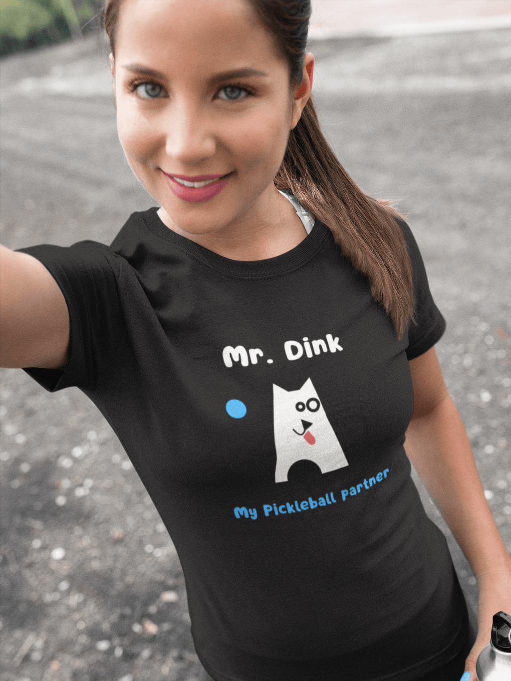 Mr. Dink: My Pickleball Partner Minimalist Geometric Dog Sports Humor T-Shirt - Guilty Kick Apparel