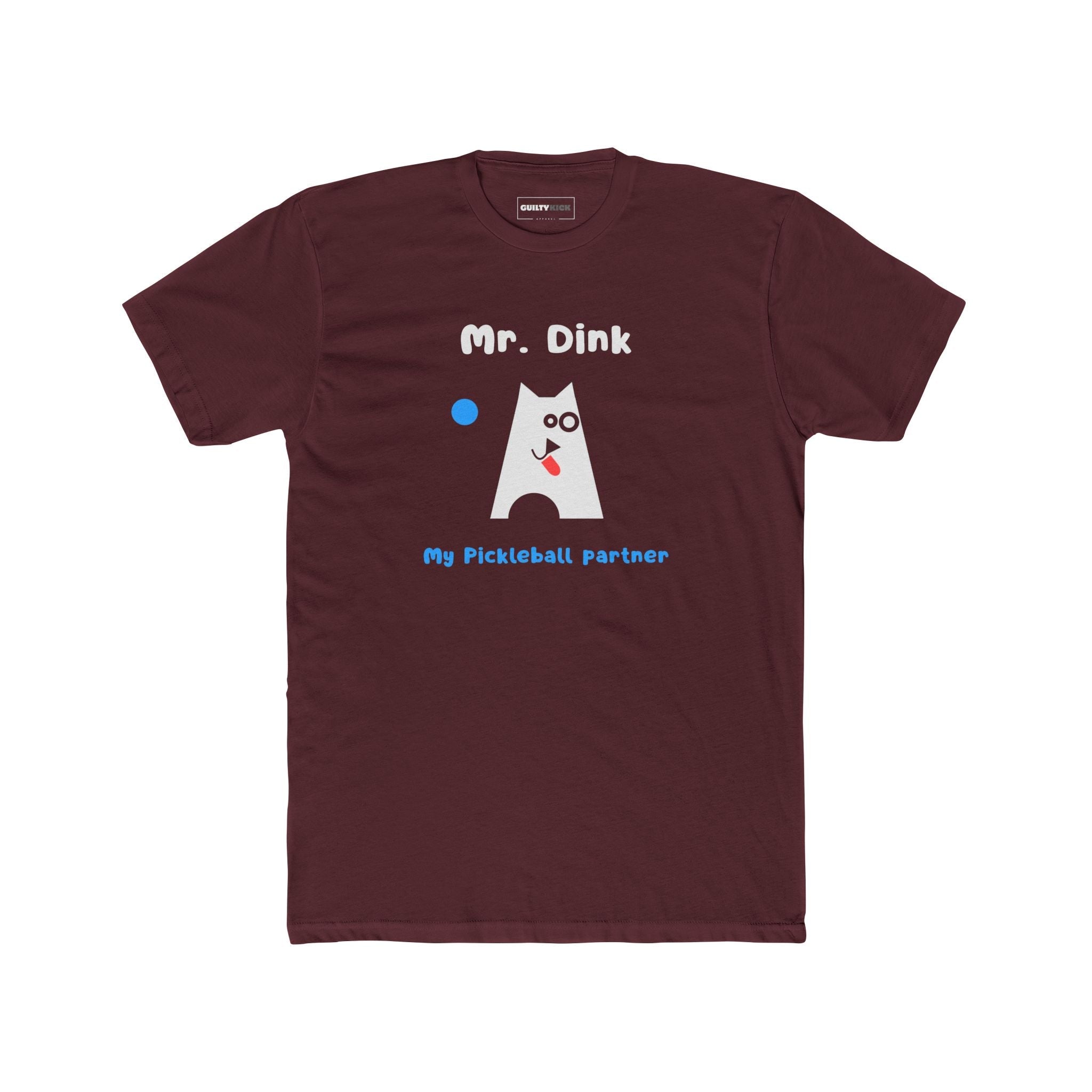 Mr. Dink: My Pickleball Partner Minimalist Geometric Dog Sports Humor T-Shirt - Guilty Kick Apparel
